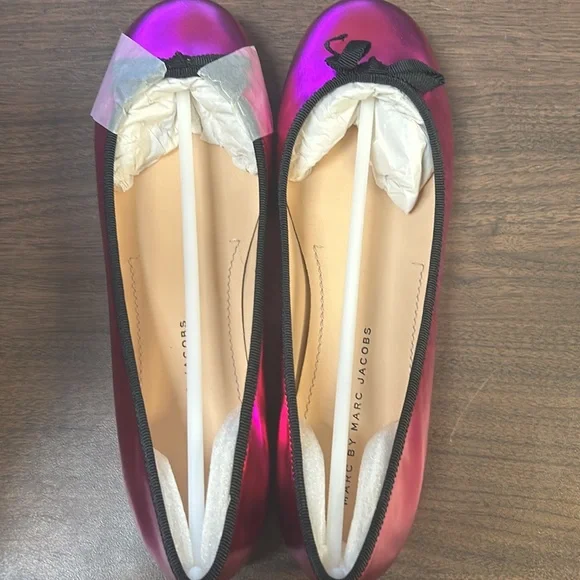 Marc by Marc Jacobs Metallic Pink Flats - Picture 6 of 7